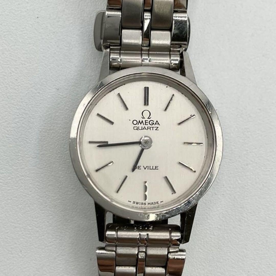 OMEGA オメガ デヴィル レディース QZ/SS 腕時計 不動 ベルト