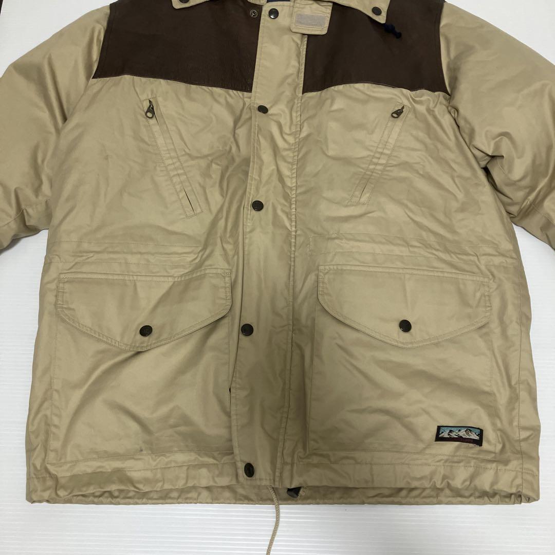 TENSON テンソン　ダウンジャケット　インナー付きレザー切替JKT M
