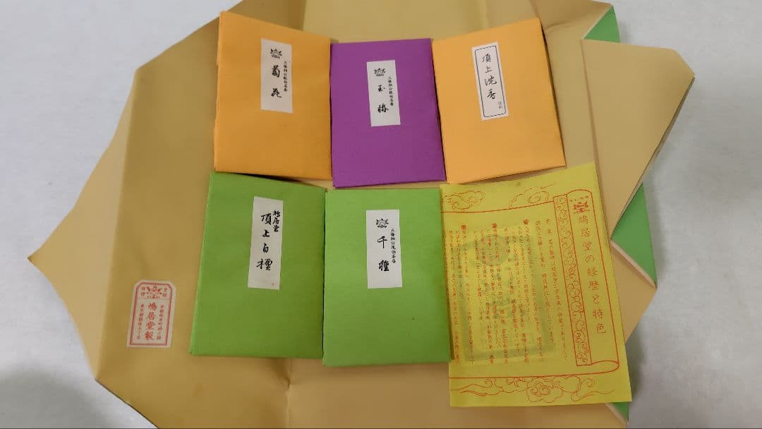 天然砧青磁　香炉　光山作　セット