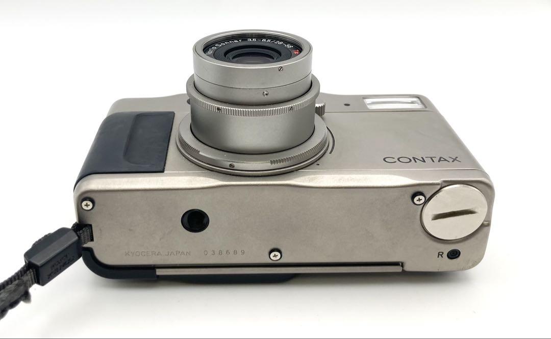 【完動品 美品】CONTAX T VS データバック付 Sonnarレンズ 完動品 美品】CONTAX T VS データバック付 Sonnar 取説付き