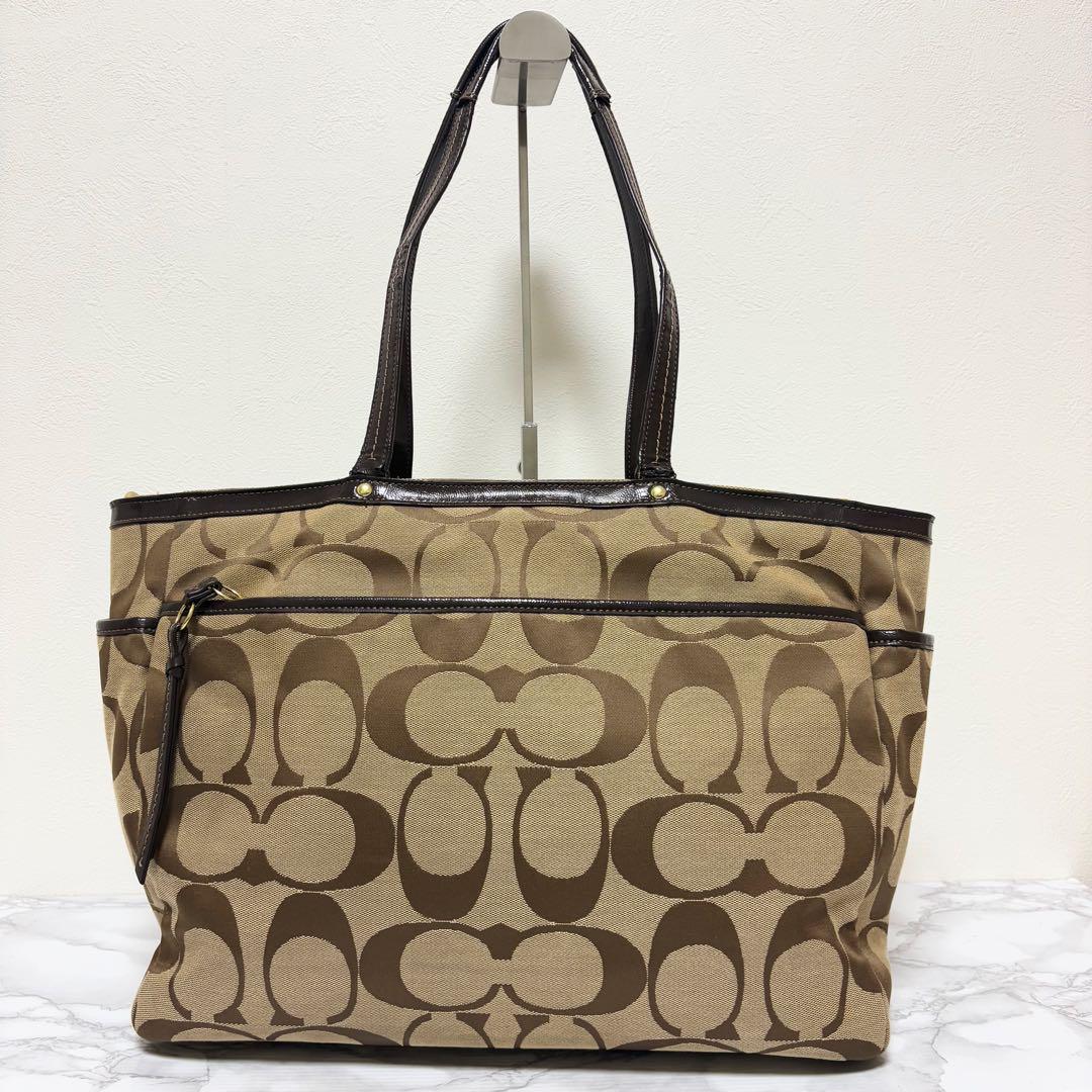 最新ファッション - 147 COACH コーチ シグネチャー 2WAYトート