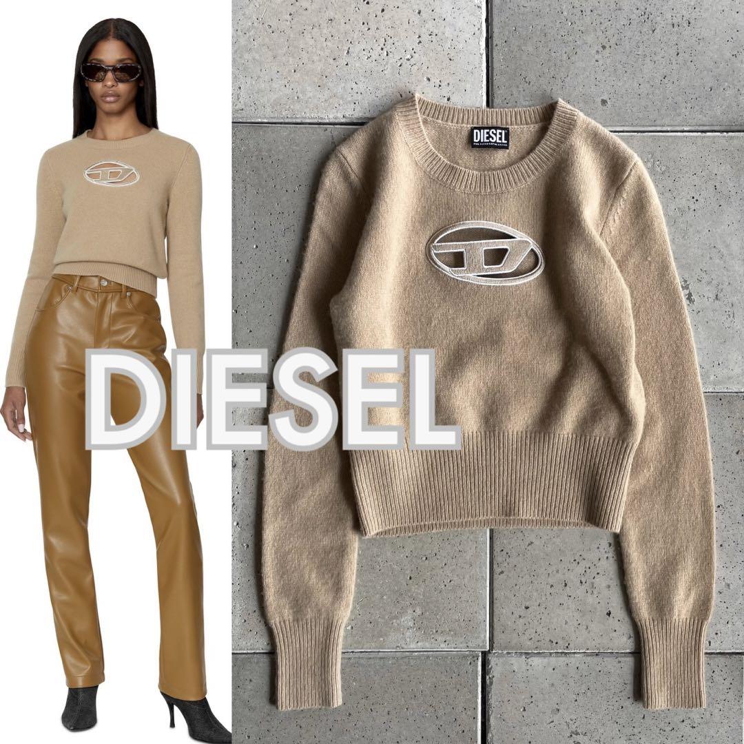 DIESELディーゼルM-AREESA Dロゴ カシミヤ プルオーバー ニット