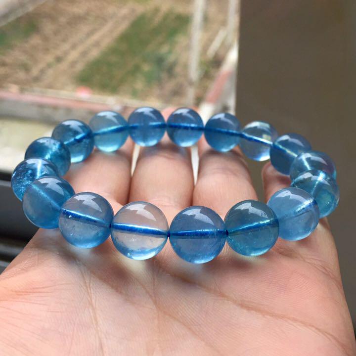 天然】アクアマリン ブレスレット 12.6mm | givebacktickets.com