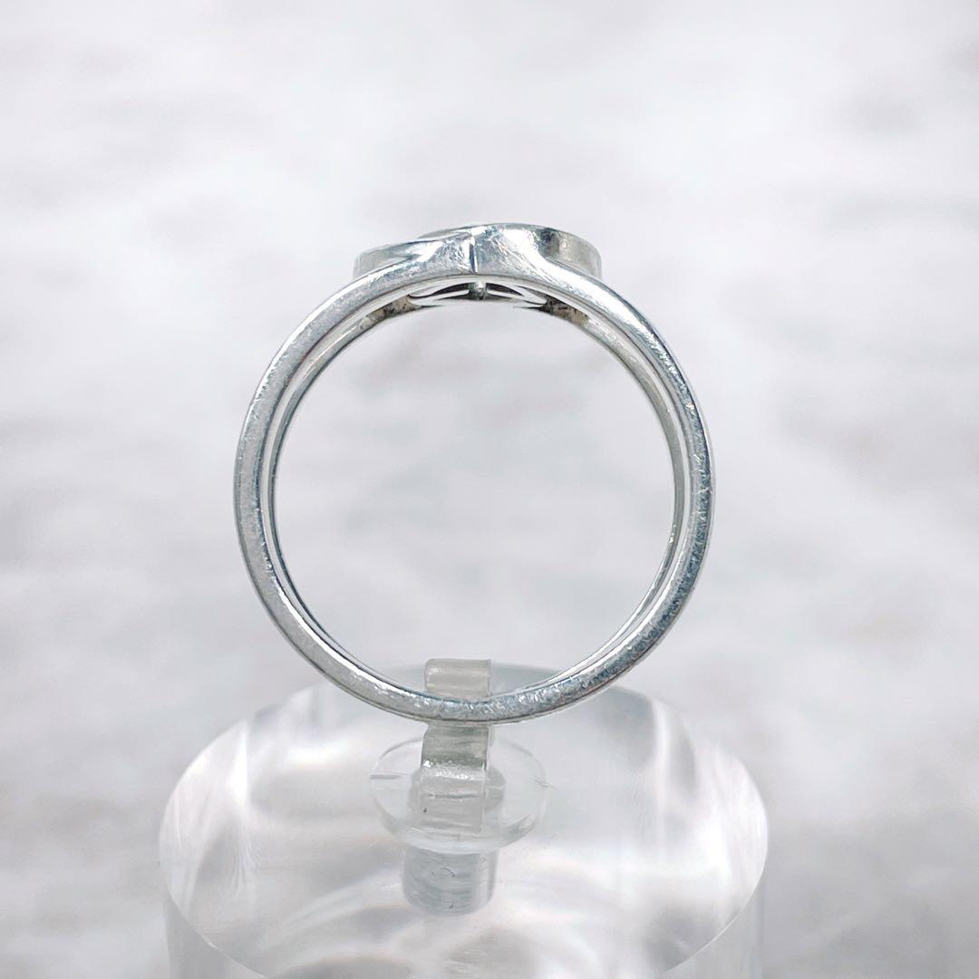 GUCCI シルバー925 GG カットアウト リング 19号 GUCCI シルバー925 GG カットアウト リング 19号