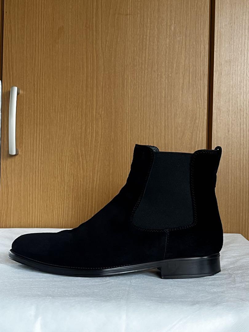 TOD'S トッズ 黒 スエード サイドゴアブーツ