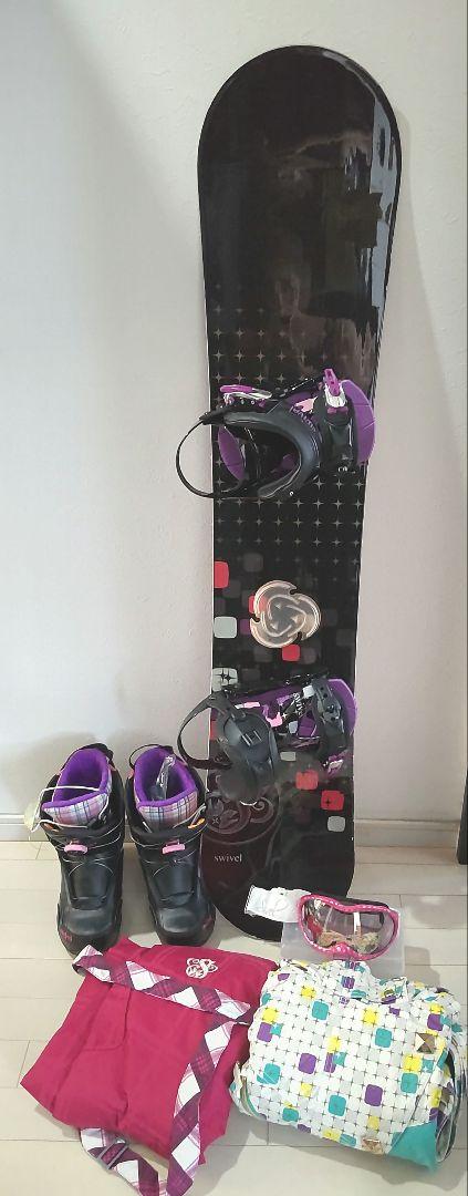 スノーボードswivel スウィベル 黒/紫 ビンディングセット136cm 子供 BURTON 『 Kid's Smalls Binding 』 バートン スモール キッズ