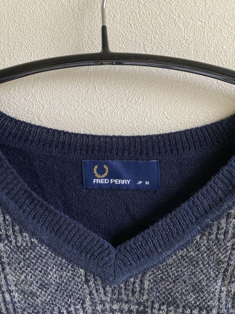 ヴィンテージファッション - FRED PERRY ネイビー チェック柄
