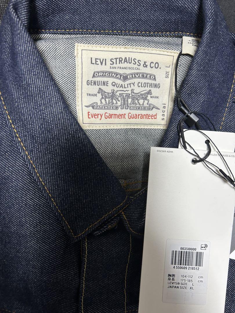 25ss sacai Levi's Denim Jacket Indigo