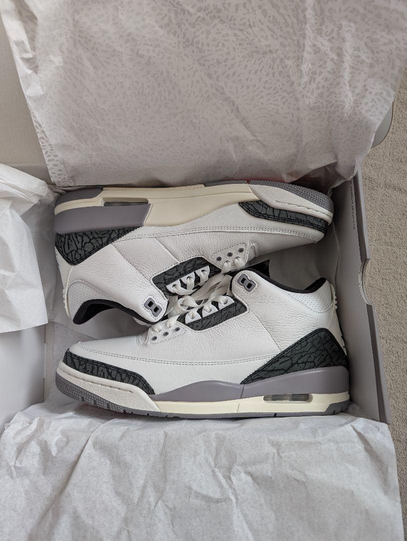 NIKEAir Jordan 3 セメントグレー27cm