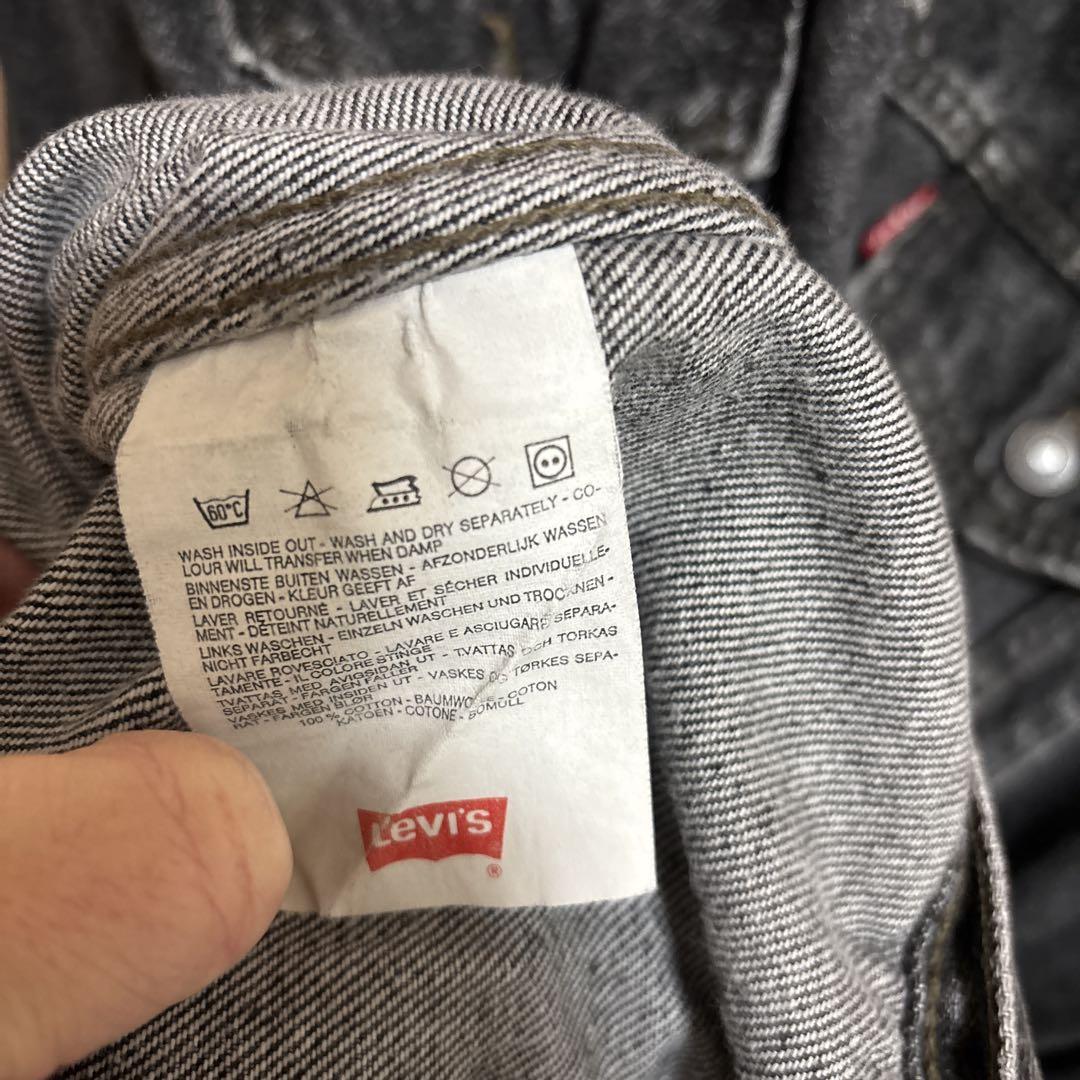 最終値下げ80's Euro Levi's 70503 先染めブラックデニム