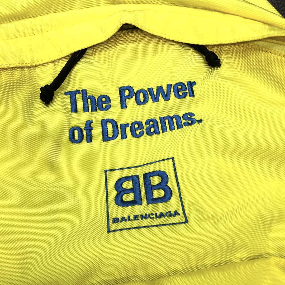 BALENCIAGA バレンシアガ リュック デイパック イエロー ナイロン