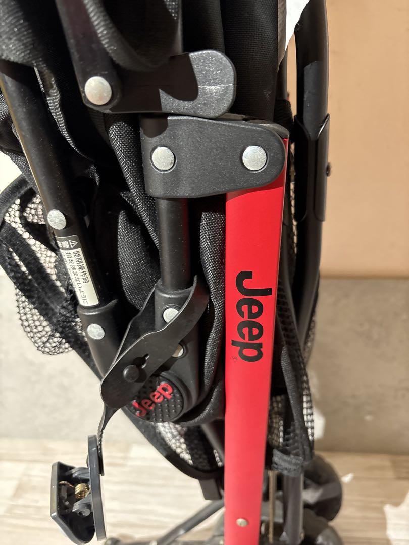 Jeep バギー 黒 赤　折りたたみ　美品　自立式