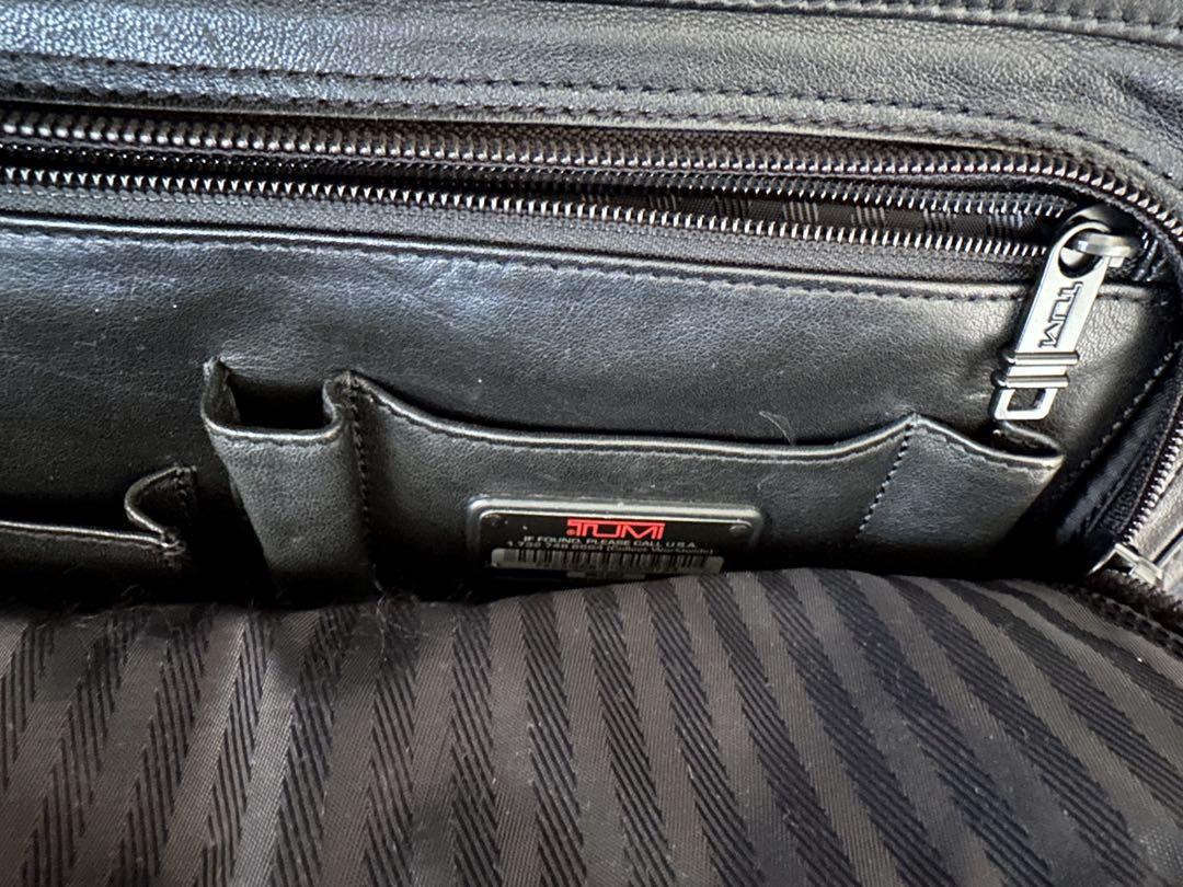 TUMI レザー バックパック ブラック