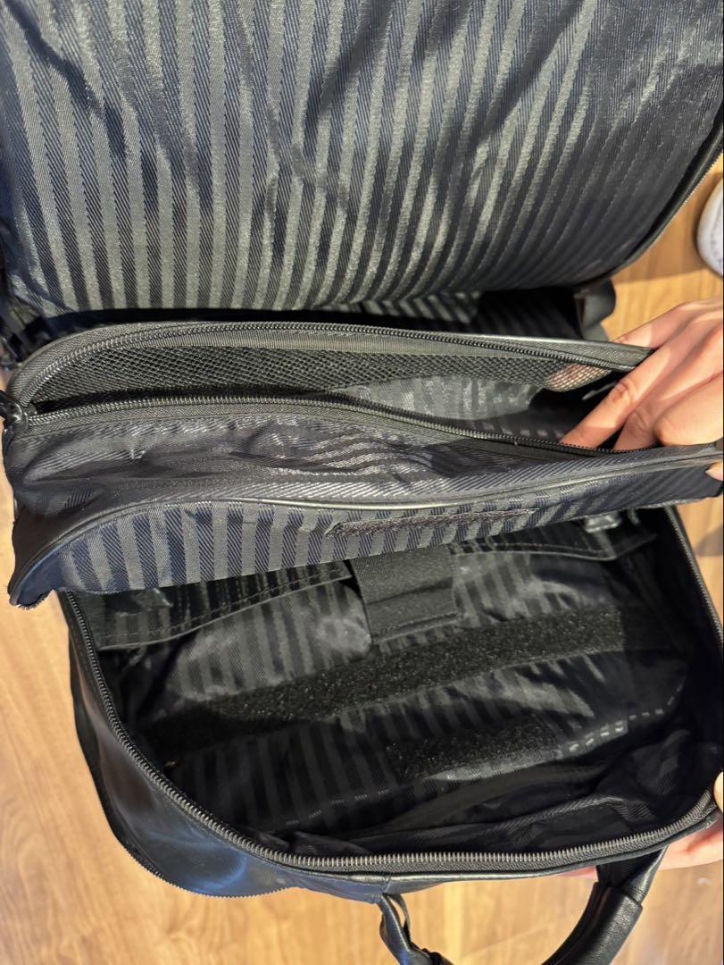TUMI レザー バックパック ブラック