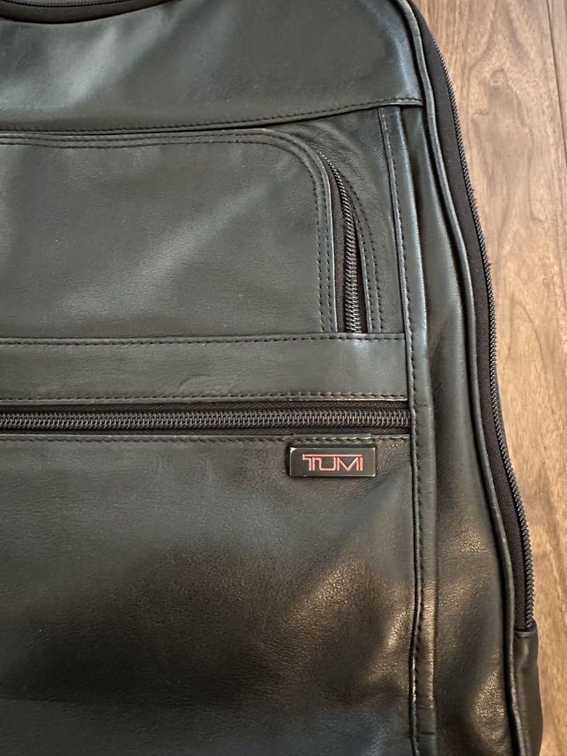 TUMI レザー バックパック ブラック