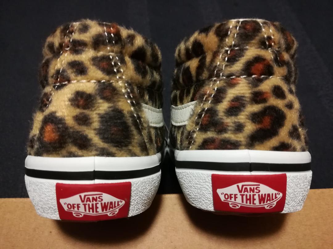 スニーカー VANS KIDS SK8-MID LEO BROWN 16cm