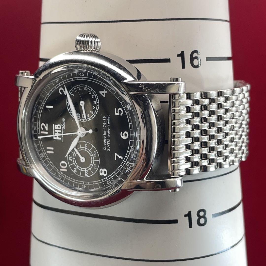 FHB classic Felix Huber Baselクォーツ A3967 FHB Classic 純正SSブレス QZ SWISS製ムーブメント腕時計 - メルカリ