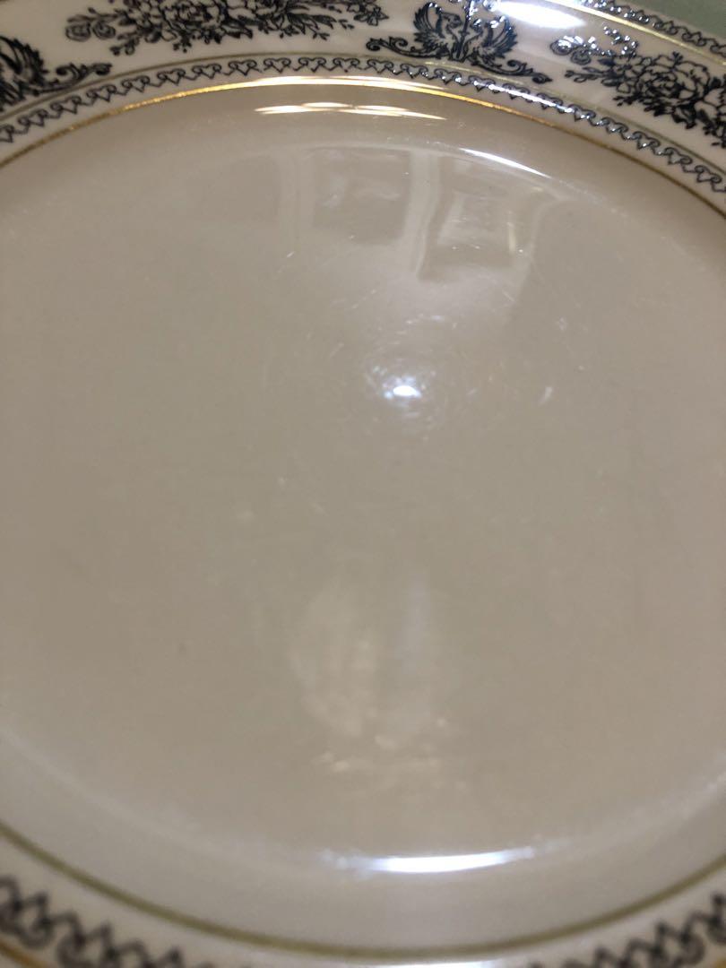 ウェッジウッド ブラックコロンビア 27.5cm 2枚 金縁 美品