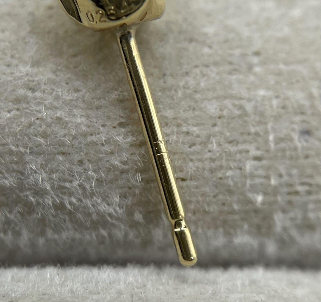 専用JF226★高級ポンテヴェキオ ダイヤモンド0.254ct K18片耳ピアス 画像6