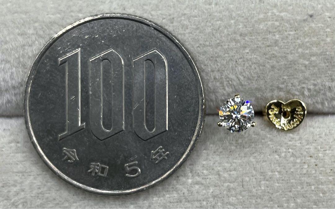 専用JF226★高級ポンテヴェキオ ダイヤモンド0.254ct K18片耳ピアス 画像8