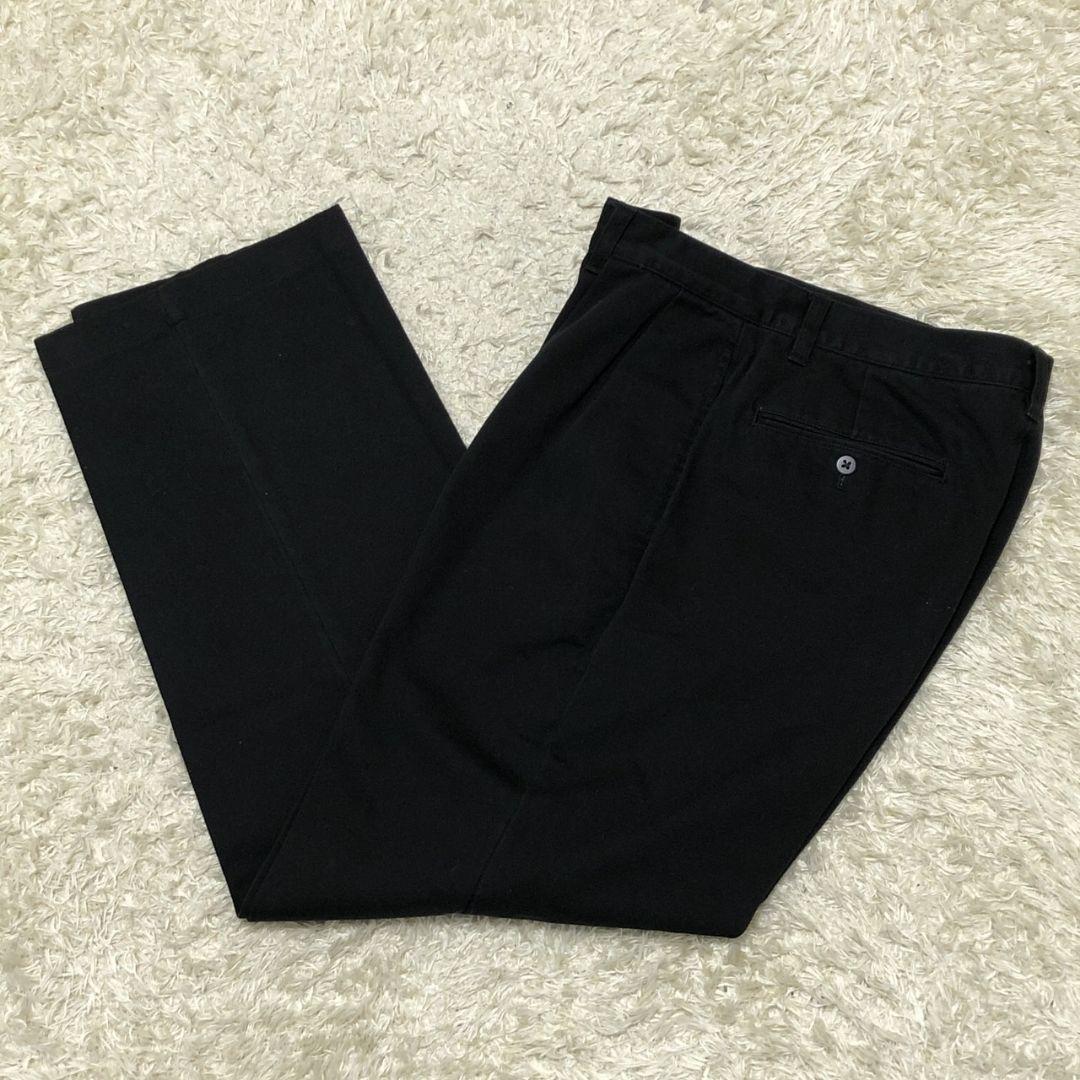 美品✨ポロバイラルフローレン 黒 ロゴタグ コットン チノパン ズボン 30