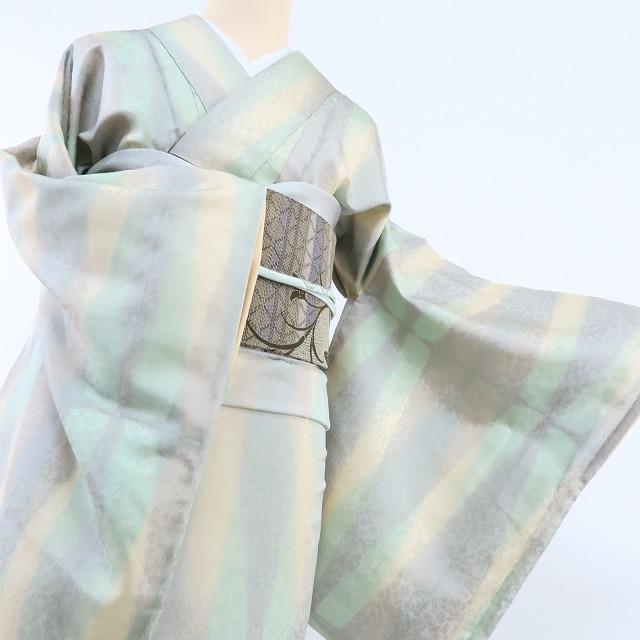 専用◇Y1422◇美品 正絹 手縫い仕立て トールサイズ お召 着物