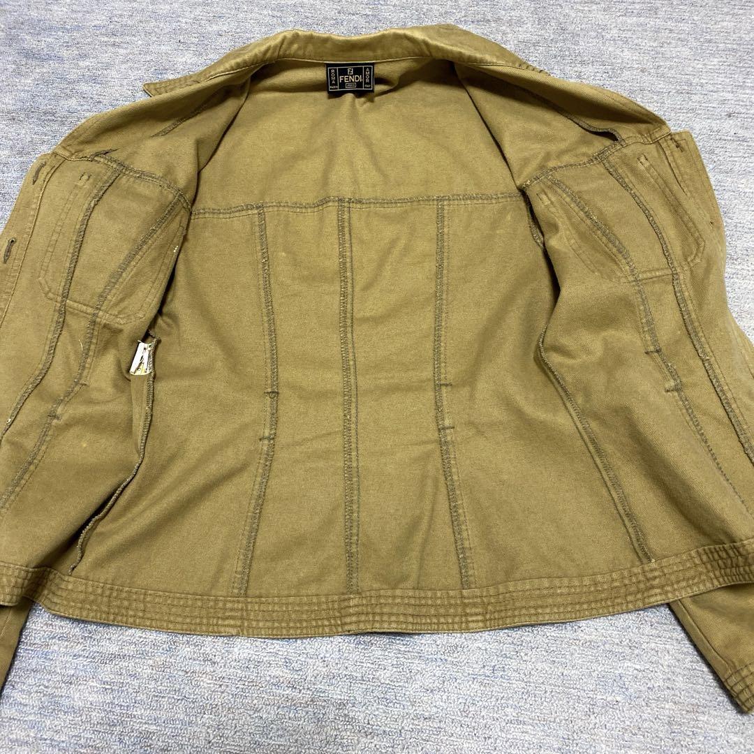 【FENDI】フェンディ　ジャケット　リミタリー　レディース　42