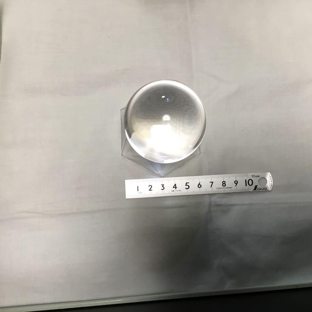 天然水晶　SPHERICAL 丸玉58.7㎜　鑑別書付き　約281g