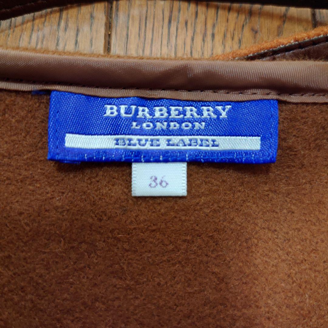 BURBERRY BLUE LABEL ウールスカート ベルト付き チェック