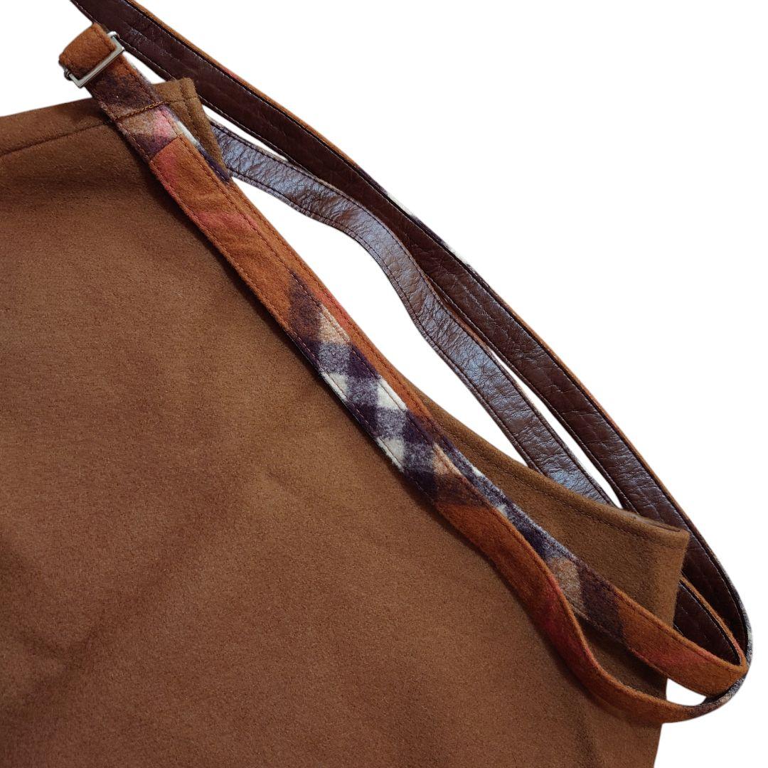 BURBERRY BLUE LABEL ウールスカート ベルト付き チェック