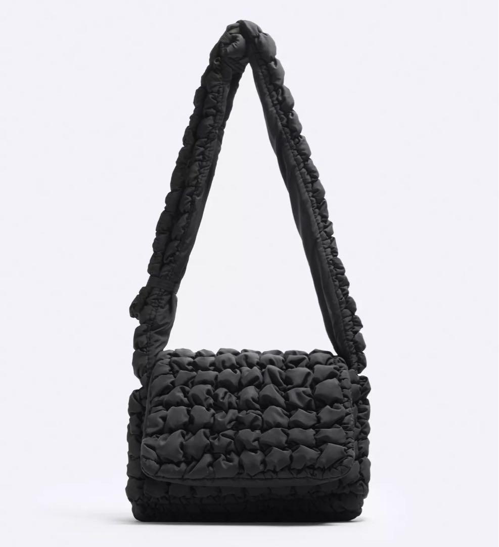 ZARA キルティング クロスボディバッグ