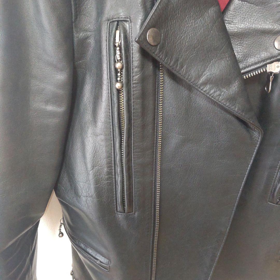 BOYCOTT ボイコット 牛革レザー ライダースジャケット ダブル size3