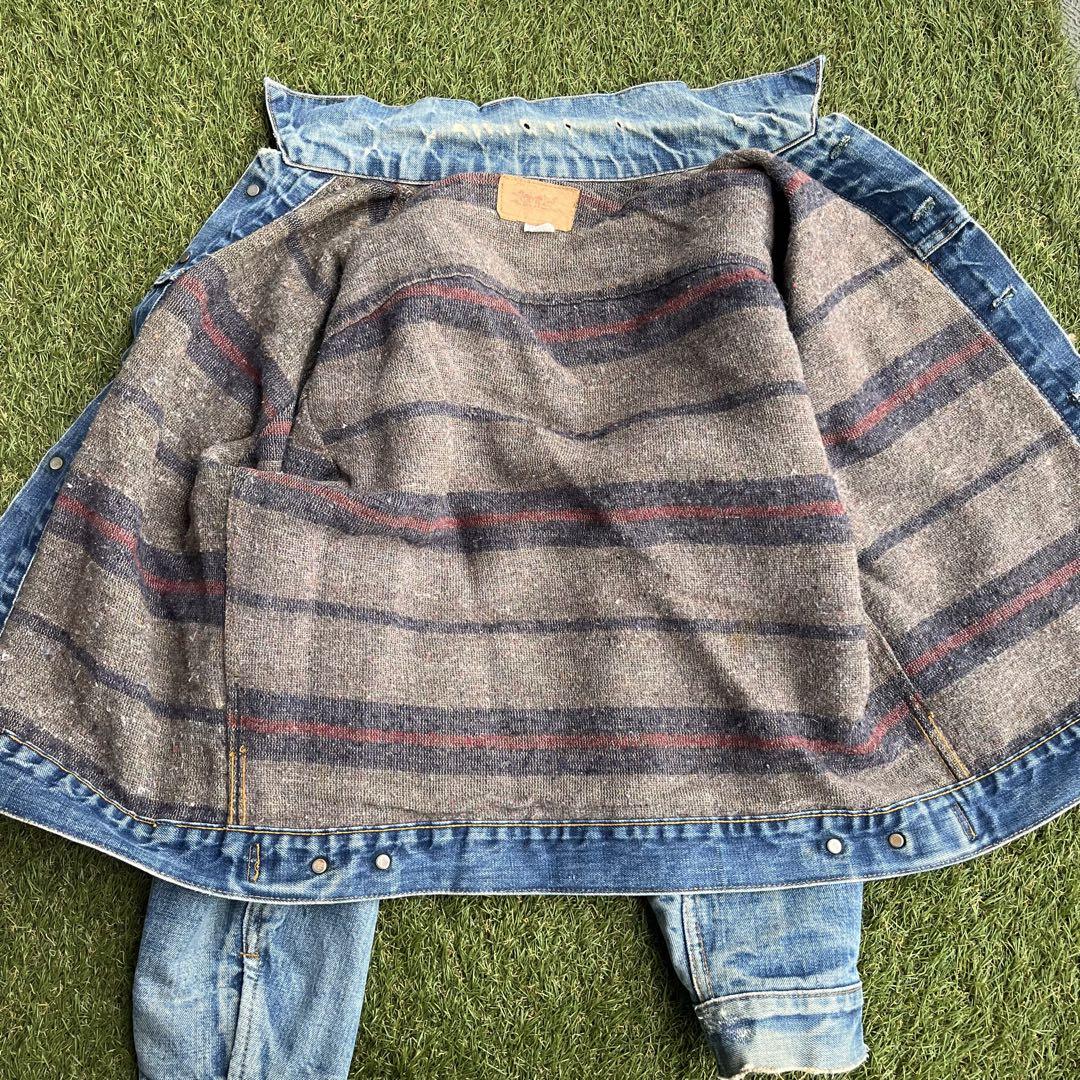 Levi's デニムジャケットブランケット付きBIGE 70505