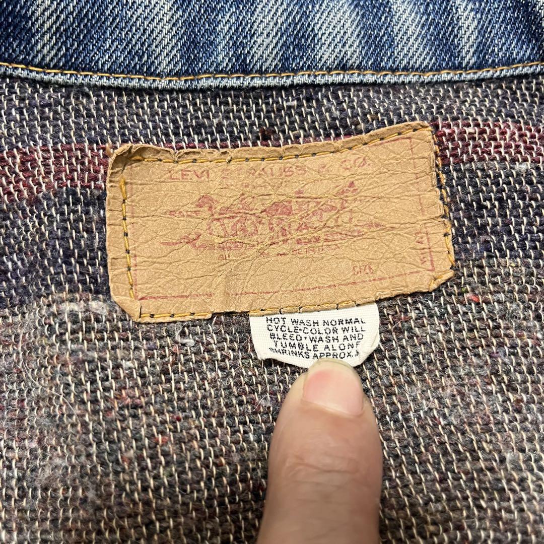 Levi's デニムジャケットブランケット付きBIGE 70505