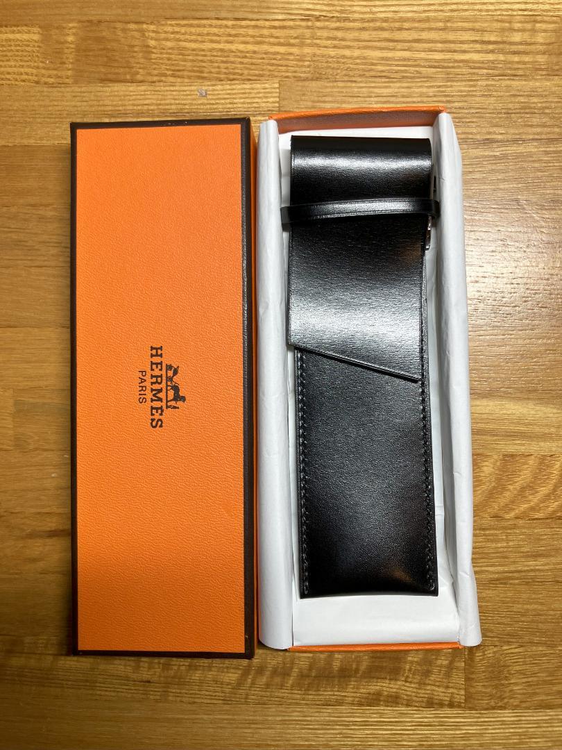 未使用　エルメス HERMES ミニ ペンケース 　小物入れ　レザー