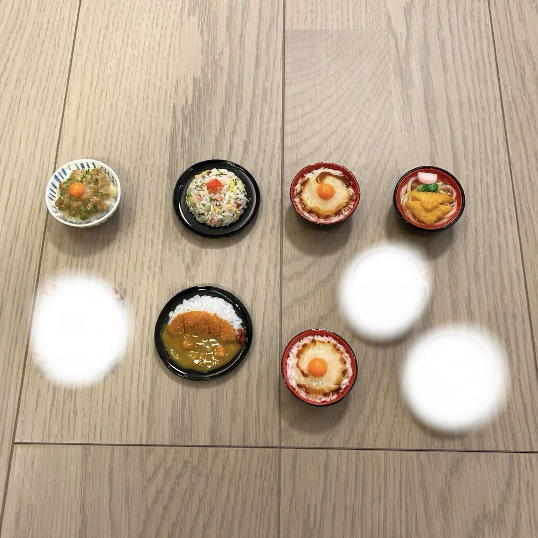 ミニチュア丼ものマグネット　セット 9点