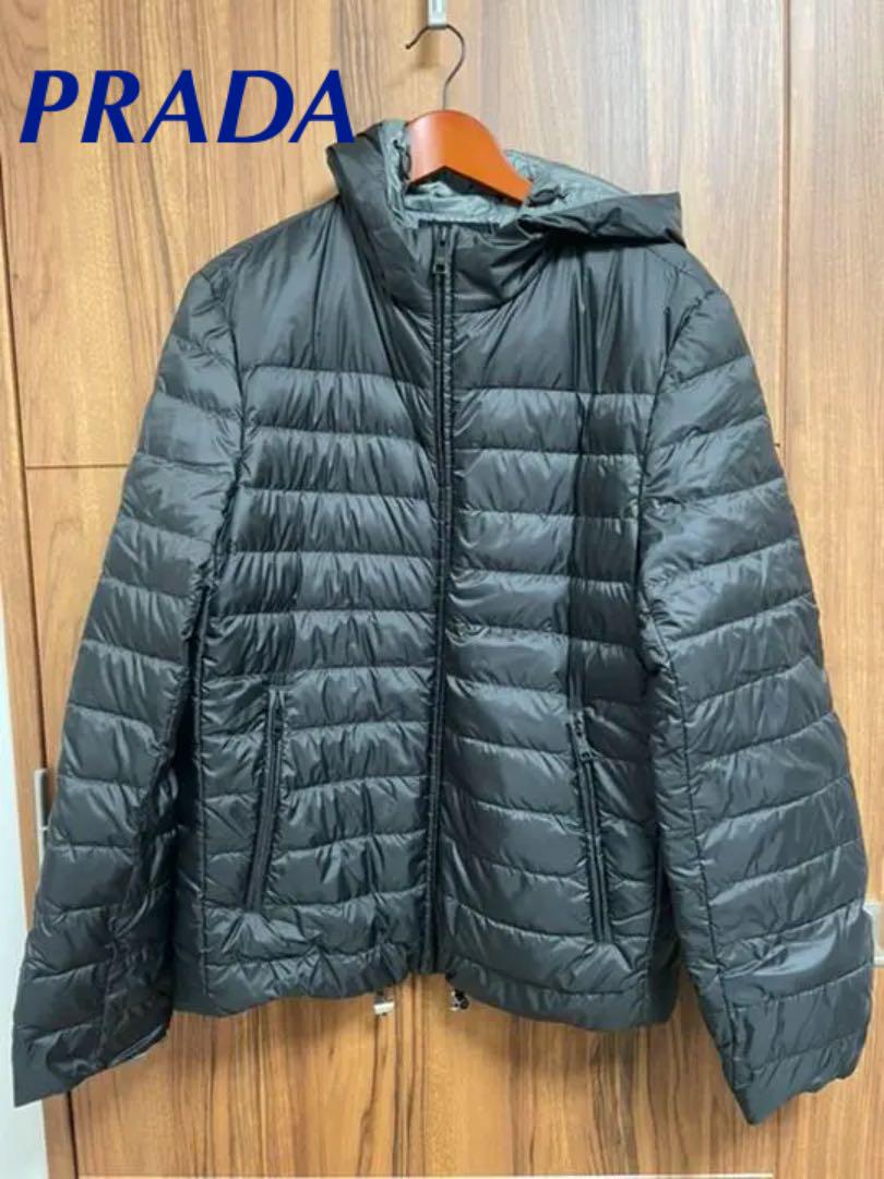 【新品】プラダ ライトダウンジャケット 19AW メンズ ブラック S 【オンライン限定商品】 ダウン レディース ライトダウン プラダ PRADA ダウンジャケット