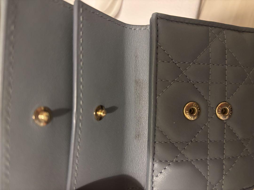 【楽ギフ_包装】 最終値下げLADY DIOR ロータスウォレットカナナージュラムスキン 小物