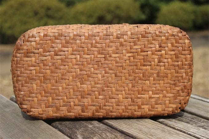 最高 山葡萄 蔓 かごバック 籠 巾着 職人の手作り かご バック