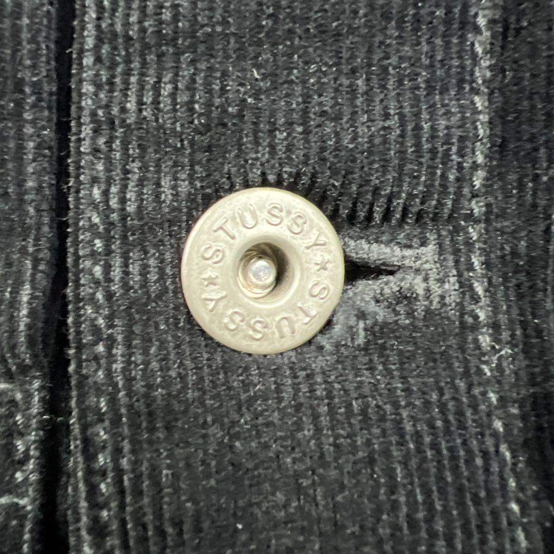 ジャケット・アウター 00s stussy boa corduroy jacket XL black
