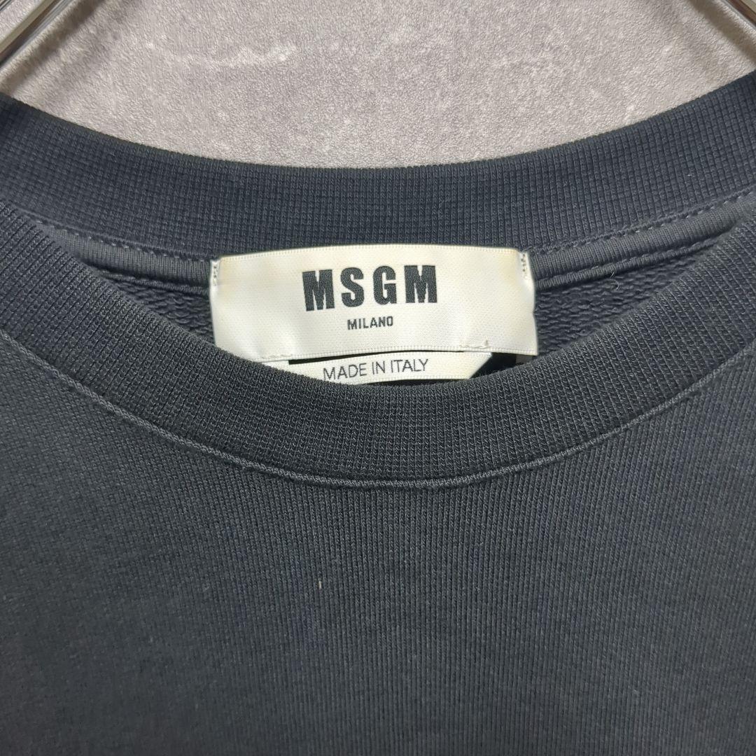 MSGM スウェット シフォンプリーツ切替ワンピース ＸＳ