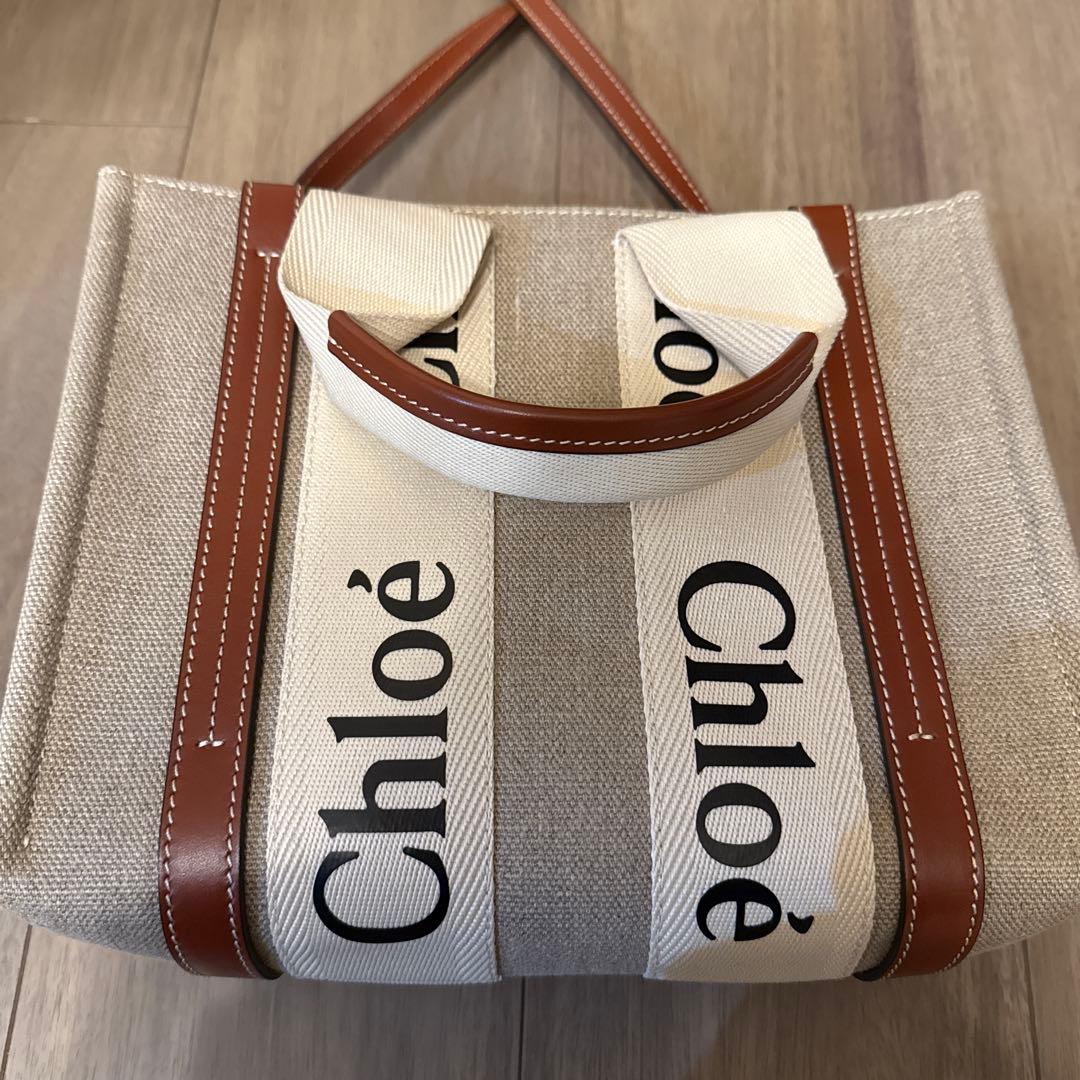 【美品】クロエ woody スモールトートバッグ 【美品】クロエ woody スモールトートバッグ