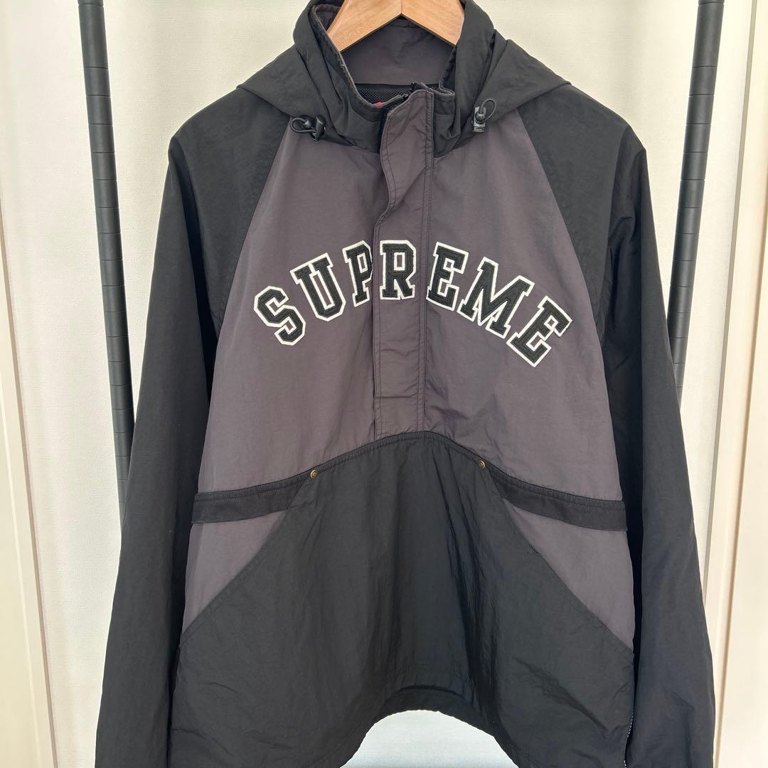 SUPREME ブラック ナイロンジャケット シュプリームL SUPREME