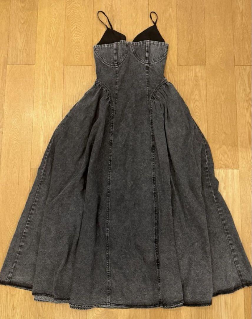 つ*ん様 Ameri DENIM BUSTIER DOCKING FLARE D - メルカリ