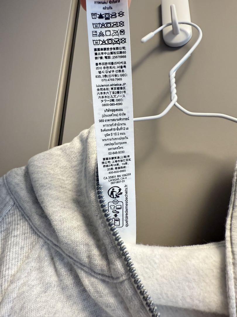 Lululemon Scuba レディース ゆったりしたジッパーパーカーS/XS