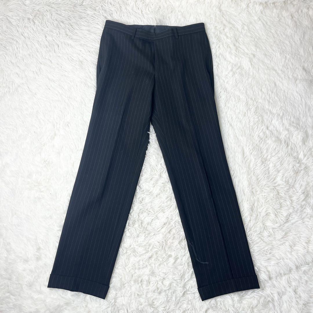 【美品】 ships シップス ストライプ スーツ セットアップ 48 Lサイズ