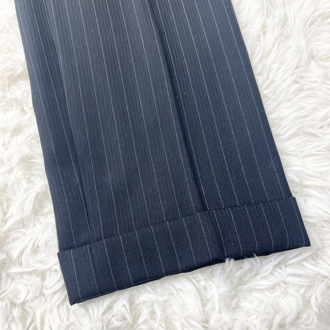 【美品】 ships シップス ストライプ スーツ セットアップ 48 Lサイズ