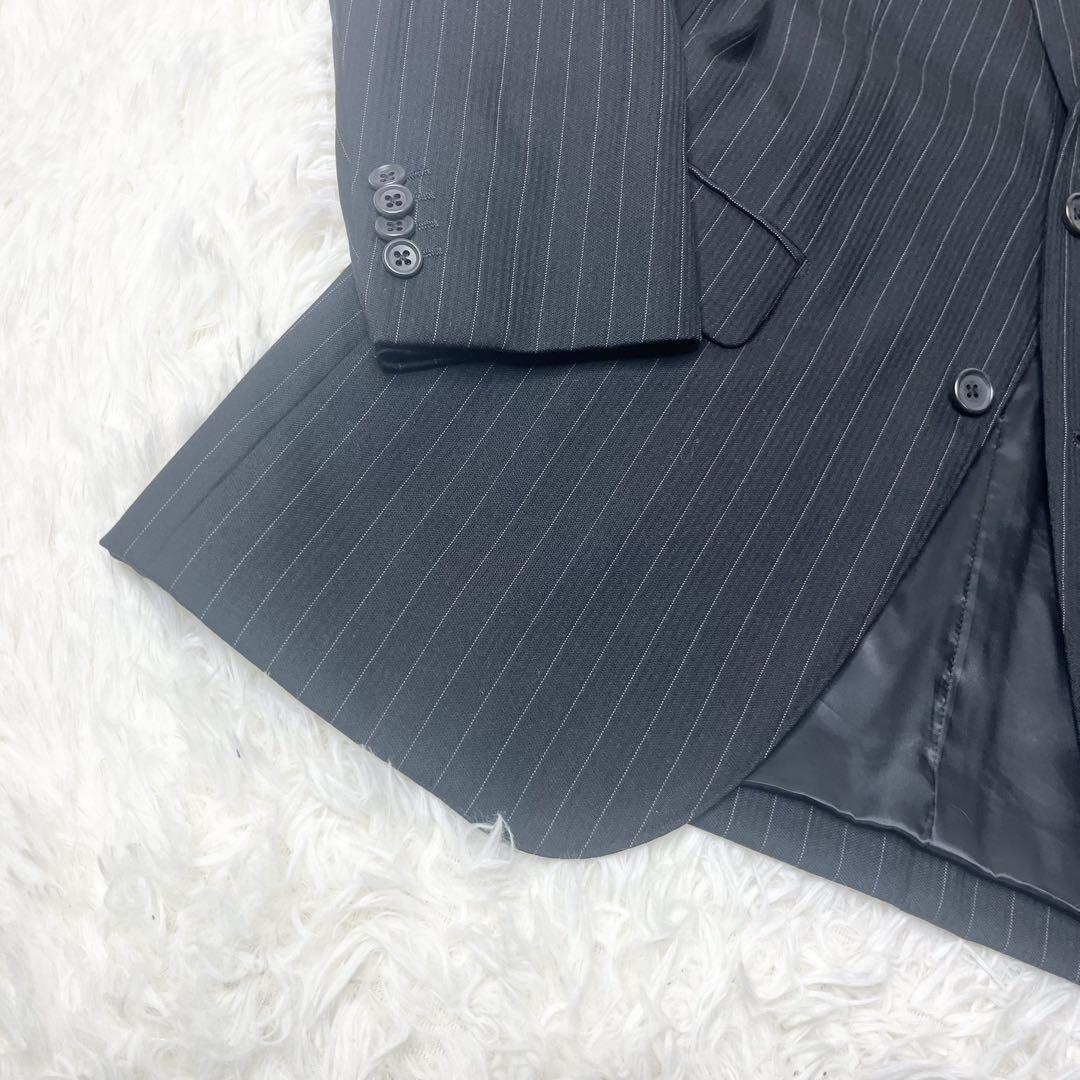 【美品】 ships シップス ストライプ スーツ セットアップ 48 Lサイズ
