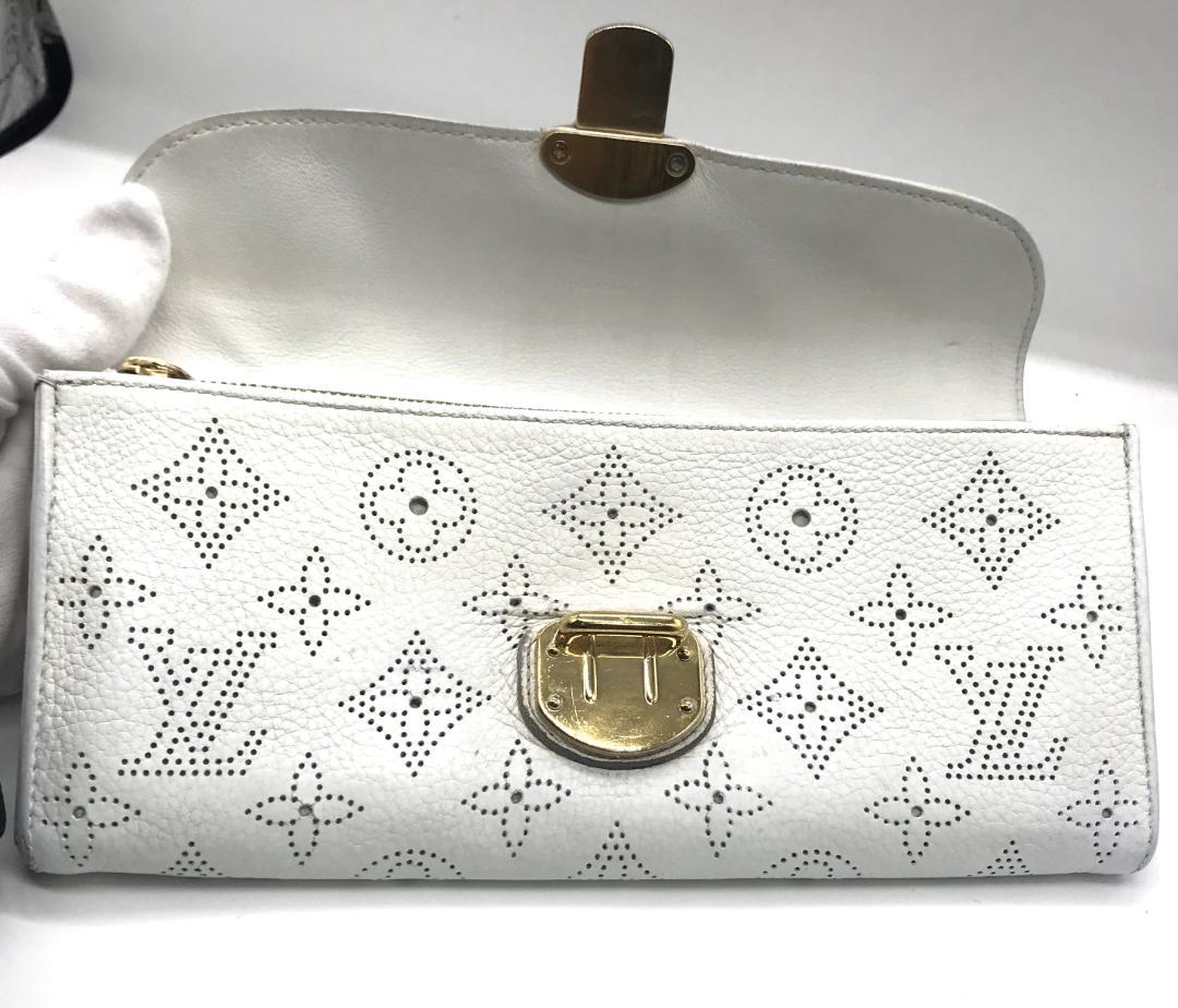 正規品 美品 マヒナ クラッチ アメリア ポルトフォイユ イリス ブロン