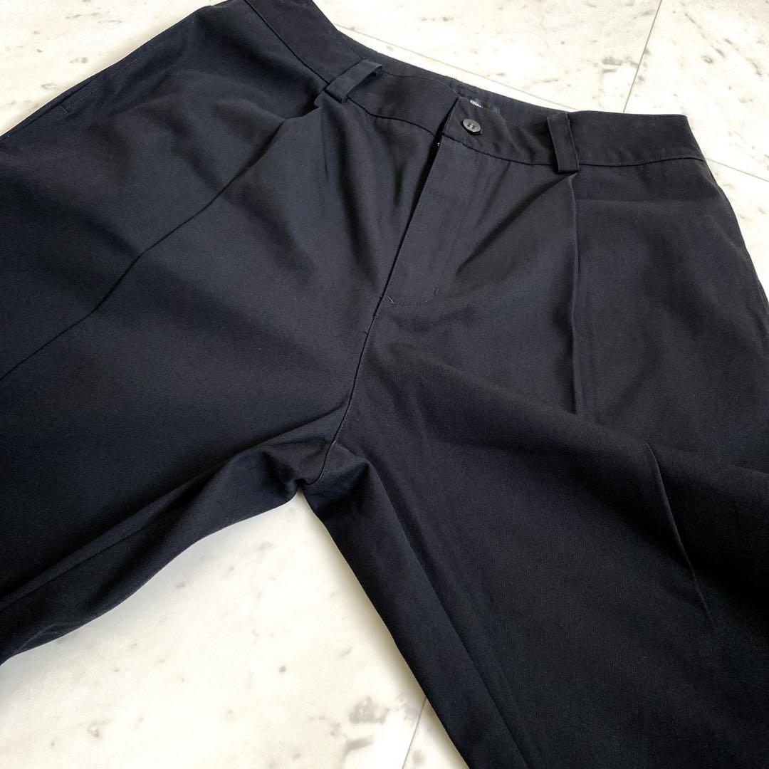 美品✨NOT CONVENTIONAL 裾スリットワイドパンツ　ブラック